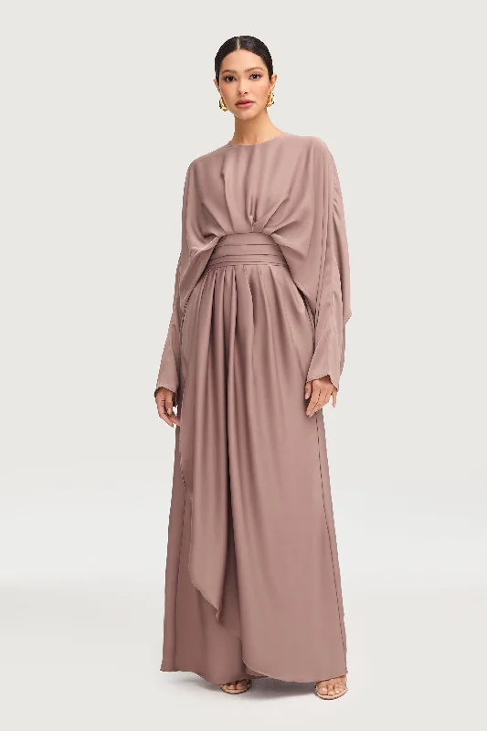 Trendy formal dresses for contemporary style-Maleeka Drape Maxi Dress - Truffle
