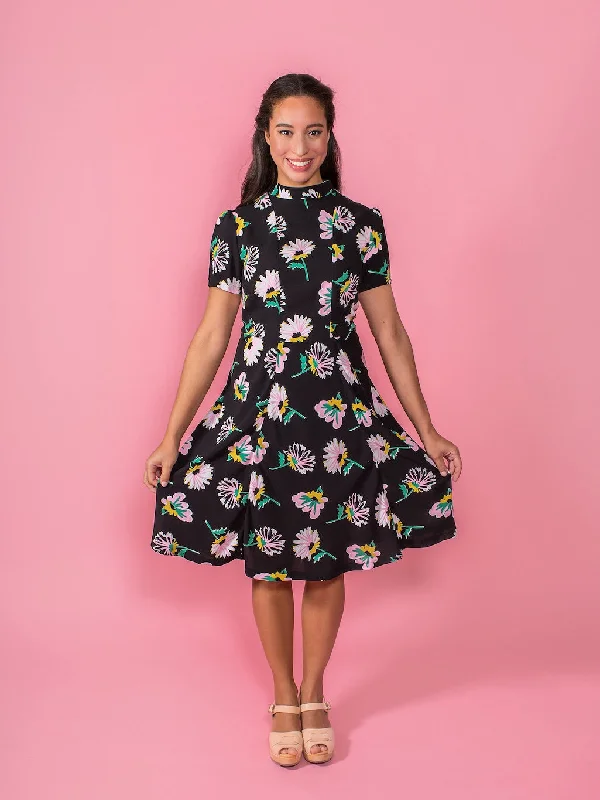 Button Front Dress for casual night outs-Tilly and the Buttons Martha Dress