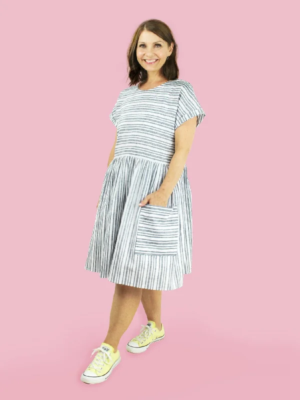 Button Front Dress for a casual, yet chic outfit-Tilly and the Buttons Stevie Tunic Add-on