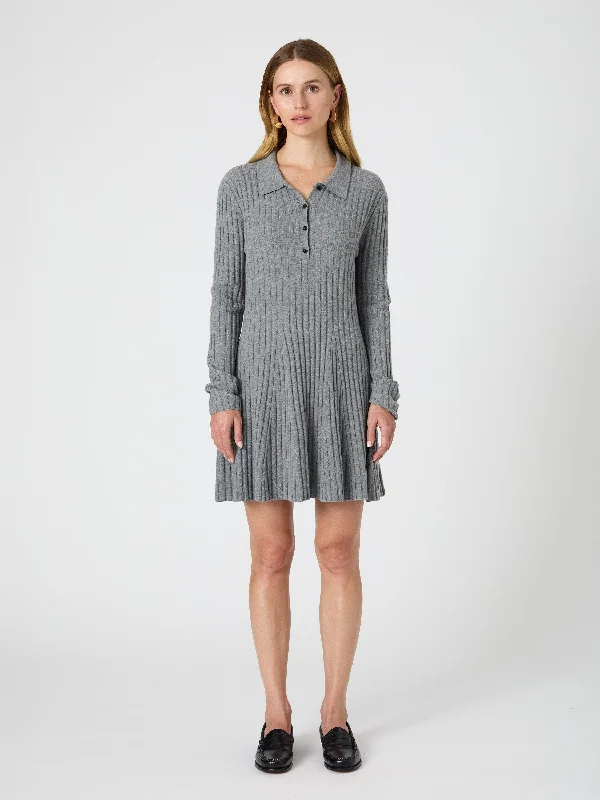 Button Front Dress with high waist for a flattering look-Vhari Button Up Dress