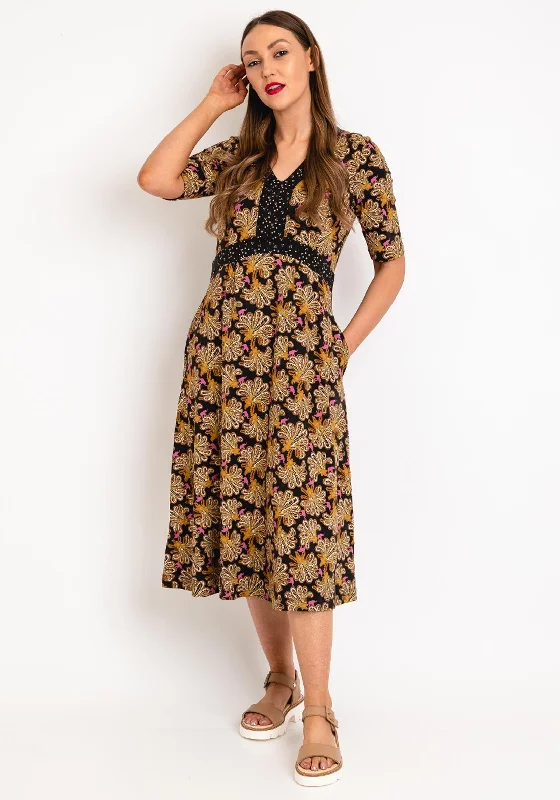 All-over print dresses for teens-White Stuff Esme Print Jersey Dress, Multi